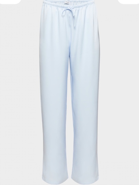 Aritzia Pants - Aritzia Satin Wide-Leg Pant - Pale Blue